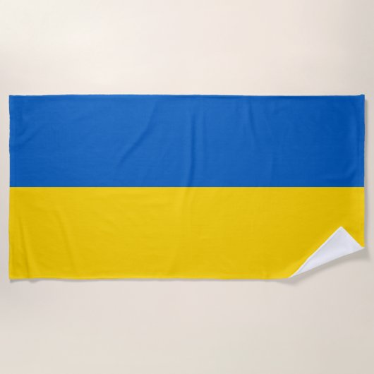 Serviette De Plage Drapeau ukrainien (Ukraine) (Devant)