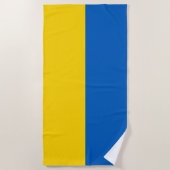 Serviette De Plage Drapeau ukrainien (Ukraine) (Devant)