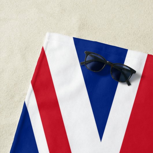 Serviette De Plage Drapeau Union Jack du Royaume-Uni (En situation)