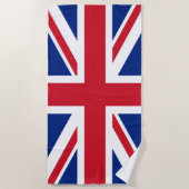Serviette De Plage Drapeau Union Jack du Royaume-Uni (Devant)