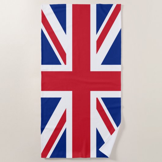 Serviette De Plage Drapeau Union Jack du Royaume-Uni (Devant)