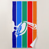 Serviette De Plage Drapeau urbain de Saint-Pétersbourg (Floride) (Devant)