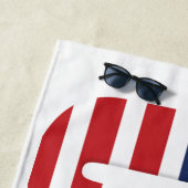 Serviette de plage - Drapeau USA (En situation)