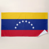 Serviette De Plage Drapeau Venezuela (Devant)