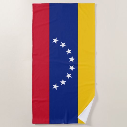 Serviette De Plage Drapeau Venezuela (Devant)