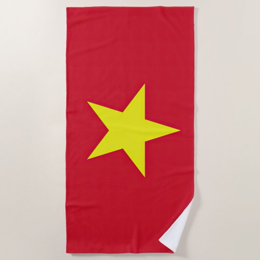 Serviette De Plage Drapeau Vietnam (Devant)