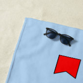 Serviette De Plage Drapeaux de signalisation marine des Bermudes Coul (En situation)