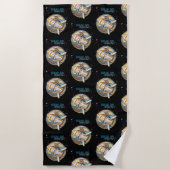 SERVIETTE DE PLAGE DREAM BIG ORBIT LOIN (Devant)