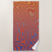 Serviette De Plage Dream Flow l Abstract Trippy Pattern - No. 01 (Devant)