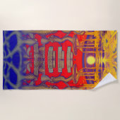 Serviette De Plage Dreamland psychédélique (Devant)