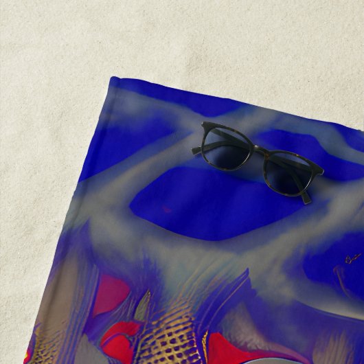 Serviette De Plage Dreamland psychédélique (En situation)