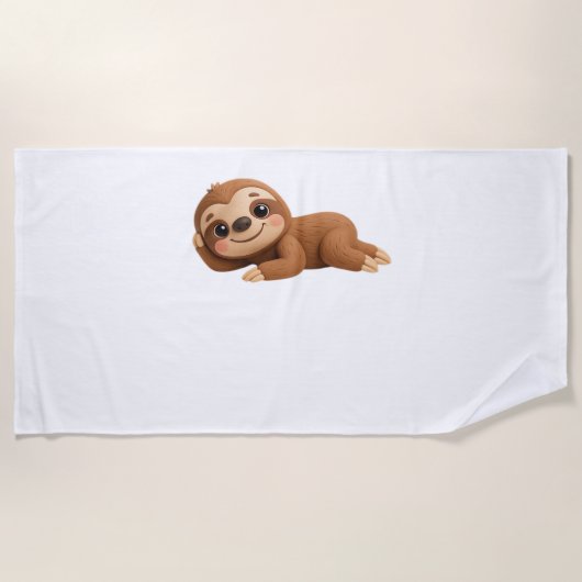 Serviette De Plage Dreamy Sloth (Devant)