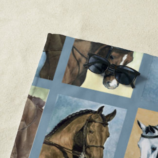 Serviette De Plage Dressage Horses Beach Towne