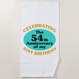 Serviette De Plage Drôle 75e anniversaire Gag cadeau