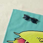 Serviette De Plage Drôle carnivore Vénus piège à mouches plante dessi (En situation)