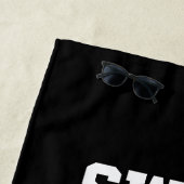 Serviette de plage drôle de triathlon de (En situation)