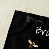 Serviette De Plage Drôle dessin animé de la mouche à bec de grenouill (En situation)