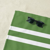 Serviette de plage drôle "Embrasse mon as" pour jo (En situation)