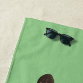 Serviette De Plage Drôle gopher de poche creusant dessin dessin de de (En situation)