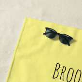 Serviette De Plage Drôle grenouille avec chapeau dessus dessin animé (En situation)