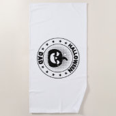 Serviette De Plage Drôle Halloween papa Halloween Citrouille (Devant)