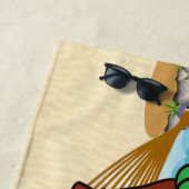 Serviette De Plage Drôle Iguana HORS SERVICE (En situation)