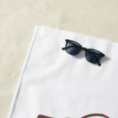 Serviette De Plage Drôle mignon dachshund pour parent chien long (En situation)