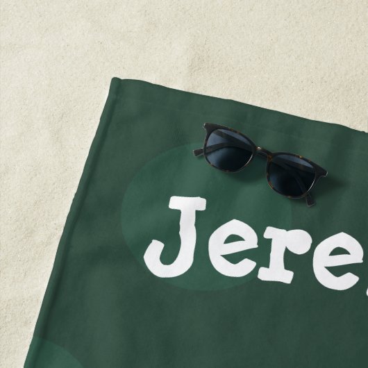 Serviette De Plage Drôle serpent vert avec caricature maraca (En situation)