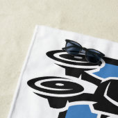 Serviette De Plage Drone de nom personnalisé (En situation)