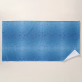 Serviette De Plage Droplets d'eau contre ciel bleu (Devant)