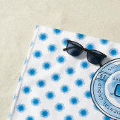 Serviette de plage du 20e anniversaire de Harmony (En situation)