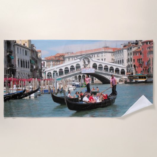 Serviette de plage du Canal de Venise (Devant)