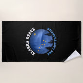 SERVIETTE DE PLAGE DU DRAPEAU DE L'ÉTAT D'ALASKA (Devant)