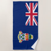 Serviette de plage du drapeau des îles Caïmans (Devant)
