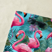 Serviette de plage du Flamant rose tropical (En situation)