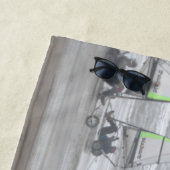 Serviette de plage du groupe Sand Yachting (En situation)