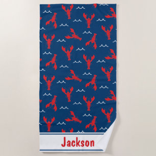 Serviette de plage du homard du Maine