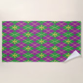Serviette de plage du Jacquard de Carnaval (Devant)