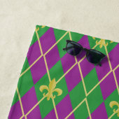 Serviette de plage du Jacquard de Carnaval (En situation)
