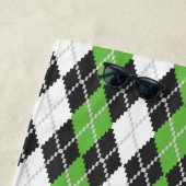 Serviette de plage du Jacquard rétro (En situation)