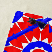 Serviette de plage du Jour de l'Indépendance (En situation)