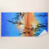 Serviette de plage du lac Sunset (Devant)