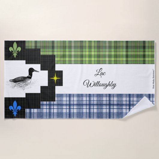 Serviette de plage du lac Willoughby (Devant)