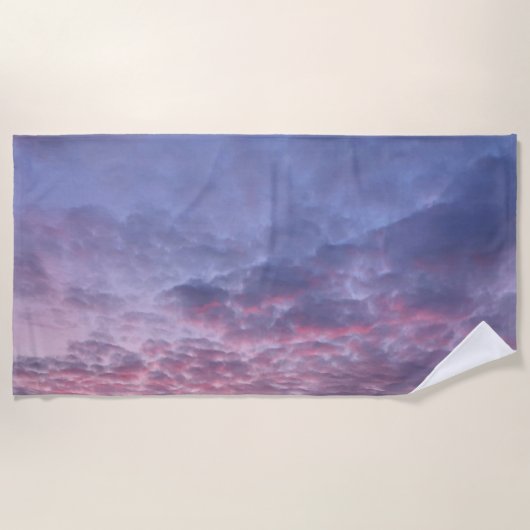 Serviette de plage du matin Purple Sunrise (Devant)