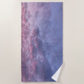 Serviette de plage du matin Purple Sunrise (Devant)