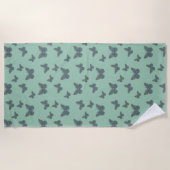 Serviette de plage du monarque marocain (Devant)