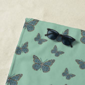 Serviette de plage du monarque marocain (En situation)