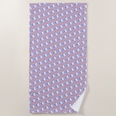 Serviette de plage du Motif Trans Pride Heart (Devant)
