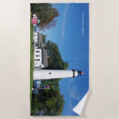 Serviette de plage du phare Pt Aux Barques (Devant)