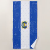 Serviette de plage du Salvador (Devant)